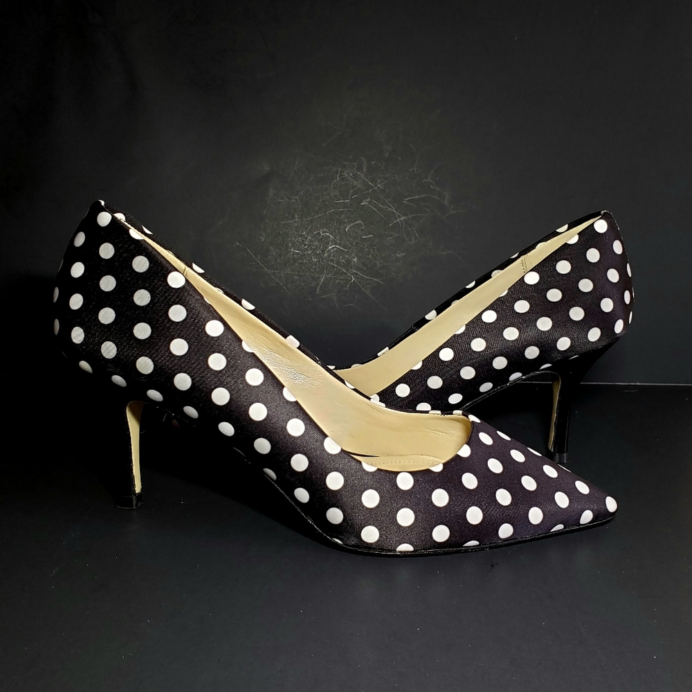 Liz Claiborne Black & White Polka Dots